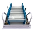 thumbnail image 6 of Telescopic Folding Ladder Hidden Blue Handrail White Step Aluminum Magnesium Ceiling Installation 70*100CM, 6 of 12