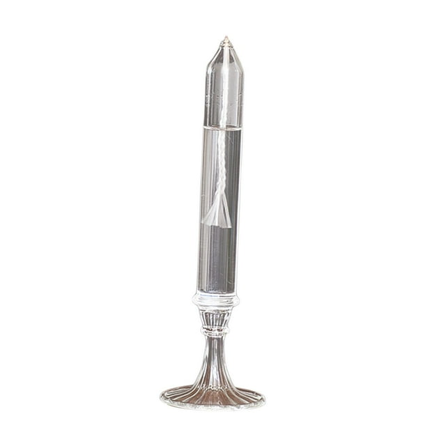 Lámpara de aceite de vidrio moderna, pilar transparente, difusor de artesanías, velas de aceite esencial, vela líquida para regalo de cumpleaños, 23x65 cm