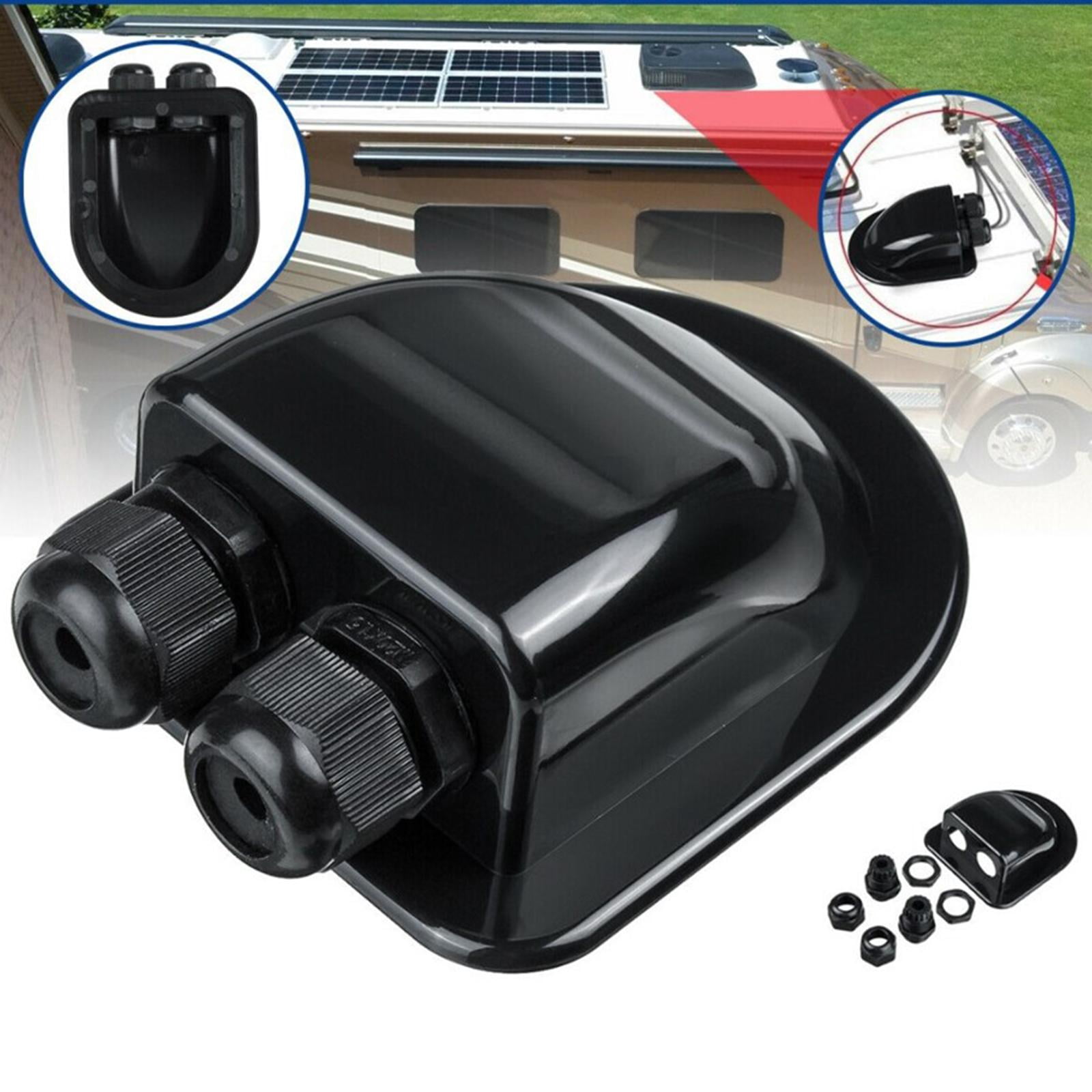 Prensaestopas Doble Solar Greluma De ABS Para Cables De 2,5 A 6 Mm² | Impermeable Y Anti-UV | Ideal Para Autocaravanas, Barcos Y Cabañas