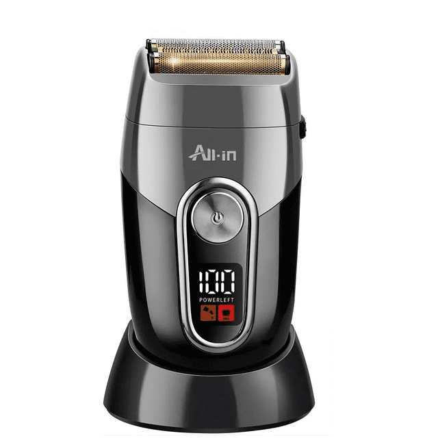 Afeitadora Rasuradora Eléctrica Barba Cortadora de Cabello Negro