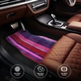 thumbnail image 6 of Crystal Fleece Car Floor Mats Set Of Four - Bottom Injection Molded For Easy Installation To Prevent Interior Contamination Suitable For Most Cars Mediumvioletred Stripe_4, 6 of 7