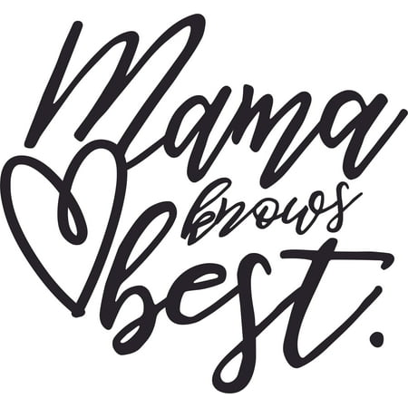 Mama Knows Best Mother Mom Quotes Customized Wall Decal - Custom Vinyl Wall Art - Personalized Name - Baby Girls Boys Kids Bedroom Wall Decal Room Decor Wall Stickers Decoration Size (40x40