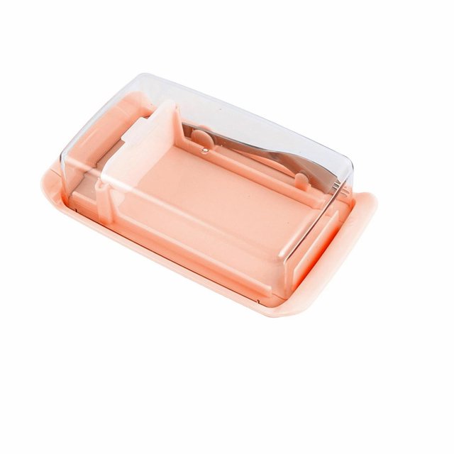 Cqxid Bakeware Under $10 Butter Container Butter Dish Box Container Cheese Sealing Storage Tray With Clear Lid Kitchen Dinnerware For Home Cutting Food Butter Boxes Butter