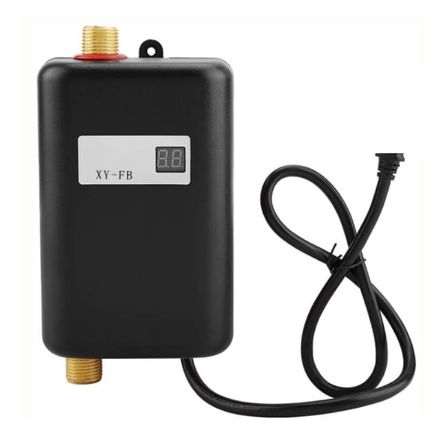 Tankless Water Heater, Instant Hot Water Heater, 3000W Mini Electric Tankless Instant Hot Water Heater Bathroom Kitchen Washing ,Security Protection Design