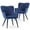 Navy Blue, variant on Magshion Shell Shape Accent Chair Set of 2, Armchair with Metal Leg, Upholstered Cotton-linen Single Sofa Chair, for Living Room Bedroom, Lava Gray