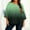 Green#01, variant on 3/4 Length Sleeve Tops for Women Plus Size Crewneck Short Sleeve T Shirts Summer Casual Polka Dots Printed Oversized Round Neck Loose Comfy Tee Shirts