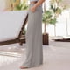 thumbnail image 3 of Pantalones De Salón Para Mujer, Pantalones Holgados Informales, Cintura Elástica Con Bolsillo Transpirable Para Vacaciones Para Correr ANGGREK Caqui 2XL, 3 of 5