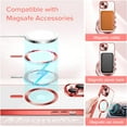 thumbnail image 4 of Entronix Magnetic Clear Case for iPhone 14, Slim Fit, Anti-Drop Shockproof, Red, 4 of 9