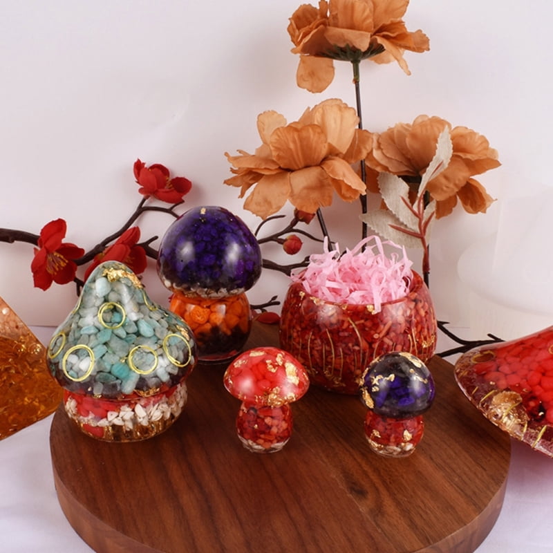 Mushroom Ornament Crafts Decoration Mold Epoxy Resin DIY Craft for Home Decor