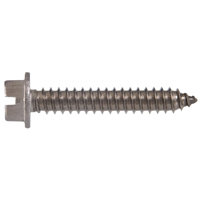 Tornillo para chapa Hillman de acero inoxidable de 14 x 2,5 cm, 100 unidades