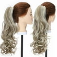 thumbnail image 5 of Sego Long Thick Claw Ponytail Hair Extension Synthetic Curly Real Hair Piece Big Wave Clip in Hair Extensions For Women, 5 of 10