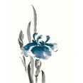 thumbnail image 3 of Gango Home Decor Contemporary Japanese Iris II & III Crop Indigo; Two 11x14in Art Prints in Distressed White Frames, 3 of 6