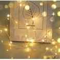 thumbnail image 1 of Guirnalda de luces LED, 3 m, 20 LED, miniatura, con cable, para decoración navideña, funciona con pilas AA, ideal para fiestas, jardines, Navidad, Ramadán y bodas (blanco), 1 of 5