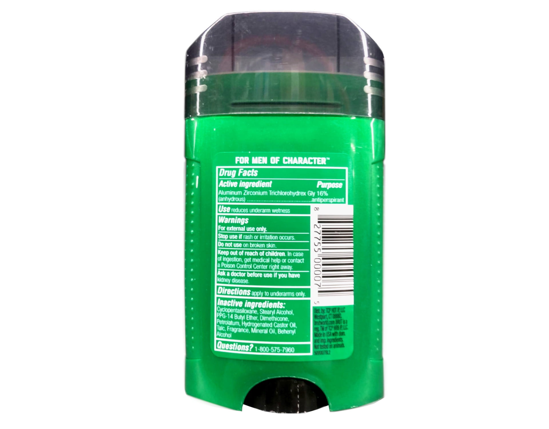 Brut The Modern Man Deodorizing Stain Shield Antiperspirant Deodorant Solid with Sodium Signature Scent 2.7 oz 5 Pack