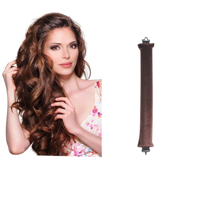 Rizador de cabello sin calor de 3 cm de grosor, para cabello seco y ondulado grande, rizador para dormir perezoso en caja