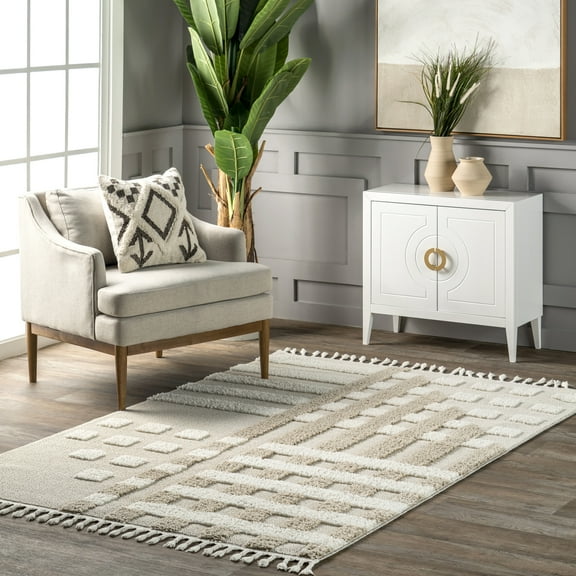 nuLOOM Area Rug, 5' x 7' 6", Ivory