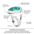 thumbnail image 6 of Copper Blue Turquoise 925 Sterling Silver Handmade Ring, 6 of 10