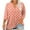 Orange, variant on Women's 3/4 Sleeve Plus Size Tops Polka Dots Print Button V Neck Casual Fashion Graphic Tee Tshirts L-5X (3XL, White)