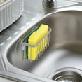 thumbnail image 3 of Sponge Holder for Kitchen Sink, Kitchen Sink Sponge Holder, Kitchen Sink Caddy,Dish Sponge Holder （Mat Silver）, 3 of 5