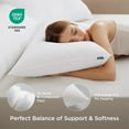 thumbnail image 2 of Pillows Queen Size Set of 2 - Soft Bed Pillows for Sleeping 2 Pack, Fluffy and Supportive, Hotel Quality, Original Down Alternative Filling for Side, Back Sleepers, 2 of 8