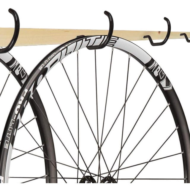 Paquete de 10 ganchos estándar de almacenamiento de bicicletas de acero inoxidable