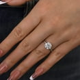 thumbnail image 3 of Kalapi Jewel 14K White Gold Plated 1.6 Ct Moissanite Engagement Ring - Stunning Round Cut Ring for Her - Hidden Halo Women's Jewelry - Gifts for Proposals or Anniversary Celebrations, 3 of 3