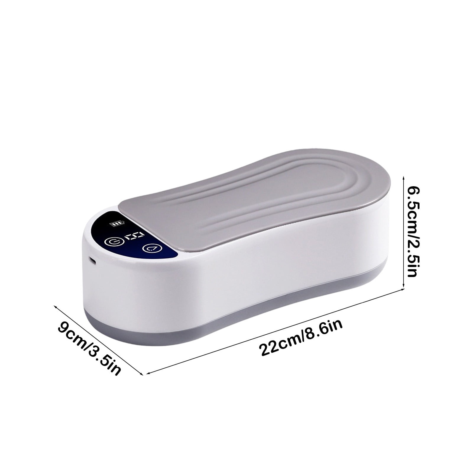 Ultrasonic Portable Jewelry Cleaner for Home and Travel, Deep Cleaning for Rings Glasses Watches Razors Dentures and Tools, USB Rechargeable Multipurpose Cleaner