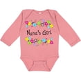 thumbnail image 3 of Inktastic Nanas Girl Bright Flowers Girls Long Sleeve Baby Bodysuit, 3 of 5