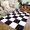 2, variant on Black and White Checkered Pattern Printed Floor Mat Durable and Beautiful Suitable for Kitchen, Living Room, and Home Decor