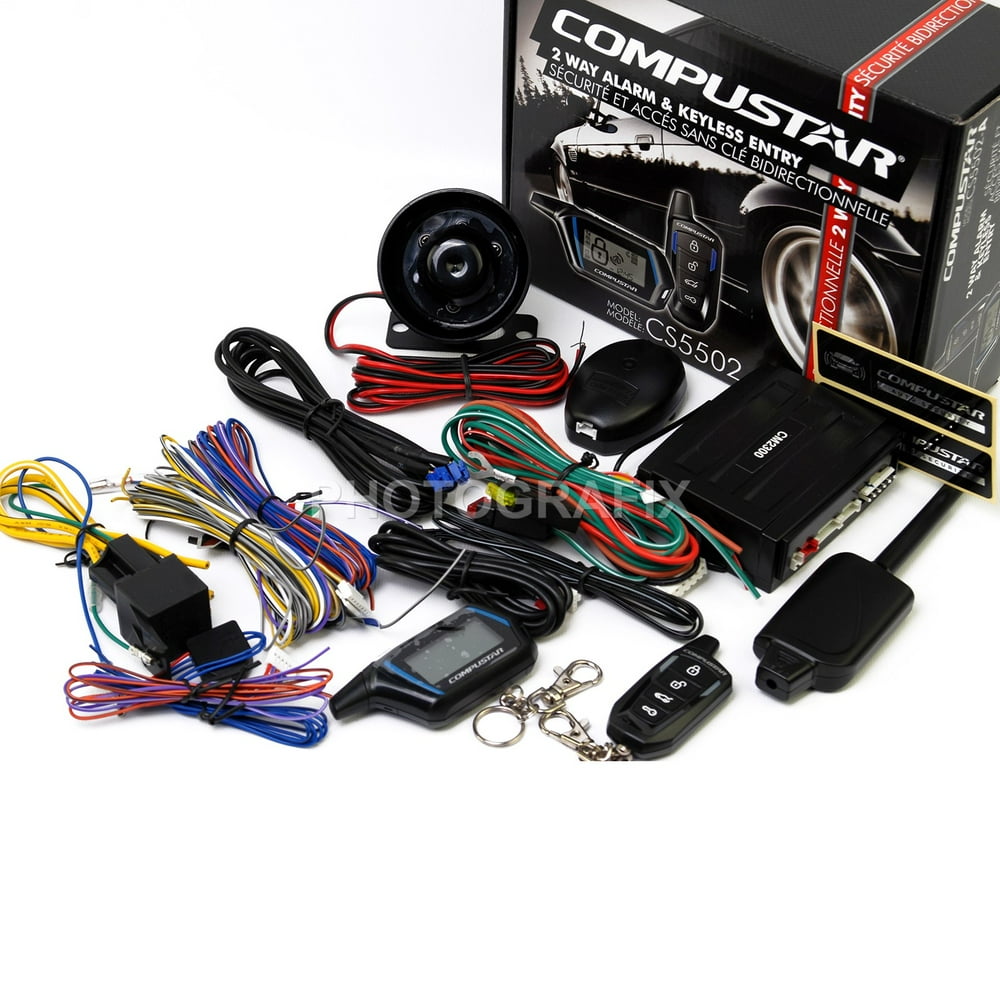 Compustar CS5502-A 2 Way Car Security System Keyless Entry Car Alarm ...