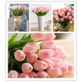thumbnail image 1 of Multi Color Simulation Tulip Silk Flowers Bridal Hydrangea Wedding Room Party Home Decor, 1 of 5