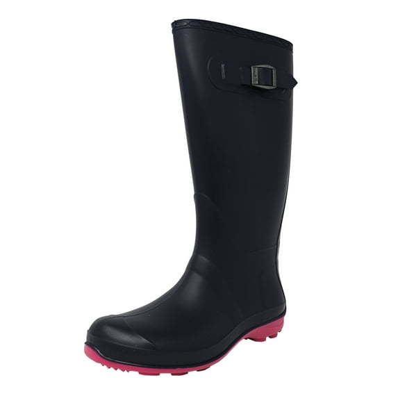 Women's Olivia Navy Knee-High Rubber Rain Boot - 6M