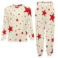thumbnail image 3 of Snow Gift Sock Christmas Pattern Men's Pajama Set Sleepwear Pjs Lightweight Long Sleeve Crewneck Shirts and Bottoms Soft Comfy Sleep Sets M, 3 of 5