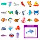 thumbnail image 3 of Paquete de pegatinas Marine Life Anime, vinilo impermeable, 50 unidades, 3 of 3