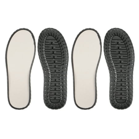 

Uxcell 2pair Shoes Outer Soles Pad US Size 8 Non Slip Mesh Mat Woven Protector Bottom for DIY Slipper Sandals Black