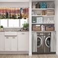 thumbnail image 5 of LALILO Kitchen Curtain Valance Skyline Santiago Andes Mountain Rod Pocket Window Curtain 52"x 18" Set of 2, 5 of 5