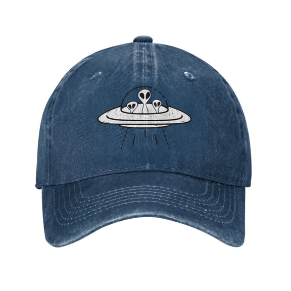 Ufo Aliens Cowboy Hat Baseball Hat Trucker Hat For Men Women Retro Denim Hats Baseball Cap Dad Hat