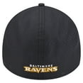 thumbnail image 4 of Men's New Era Black Baltimore Ravens Night 39THIRTY Flex Hat, 4 of 5