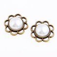 thumbnail image 4 of 5pcs Perla Colgante de Collar Pendiente Joyería de Aleación Vintage Colgante Artesanal DIY Macarena  Colgante de perlas, 4 of 8