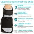 thumbnail image 2 of Vive Offloading Post-Op Shoe - Forefront Wedge Boot for Broken Toe Injury, 2 of 10