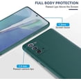 thumbnail image 3 of Galaxy Note 20 Case, (2 Pack) Screen Protector Film with Liquid Silicone Gel Rubber Soft Microfiber Cloth Lining Cushion Shockproof Cover Case for Galaxy Note20 6.7 inch,Green, 3 of 14