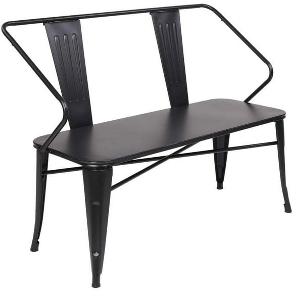 Minzan Industrial Bench for Entrance, Dining Room, Balcony (Antique Industrial Style)
