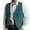 Mint Green, variant on purcolt Men's Suede Leather Vest Vintage Cowboy Style Sleeveless Jacket Slim Fit Wedding Waistcoats