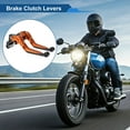 thumbnail image 2 of Short Long Brake Clutch Levers for Kawasaki NINJA650R 09-16 Adjustable Motorcycle Handlebar Brake Lever Aluminum Alloy Orange Handle Black End, 2 of 6