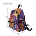thumbnail image 3 of FORMRS School Backpack with Front Zippered Pocket 12" Student Travel Daypack, Colorful Painted Flowers Pattern, 3 of 6