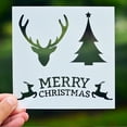 thumbnail image 2 of 6 Pcs Cake Molds Christmas Shape Cookie Fondant Dessert Decorating Molds Cake Painting Templates Printing Hollow Molds, 2 of 8