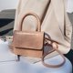 thumbnail image 4 of Mini bolsos de hombro de cuero para mujer Bolsos bandolera de mensajero con solapa (rosa), 4 of 7