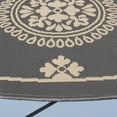 thumbnail image 3 of Safavieh Courtyard Kirsten Geometric Indoor/Outdoor Area Rug, Gray, 6'7" x 6'7" Round, 3 of 9