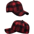 thumbnail image 4 of CoCopeaunt Fashion Leisure Grid Baseball Cap for Women Men Soft Breathable Retro Hats Skullcap Lightweight Adjustable, 4 of 6