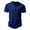 Dark Blue, variant on T Shirts for Man Casual Pure Color Basic Comfortable Summer Short Sleeve Button Detail Everyday Wear Breathable Blend Tee Top